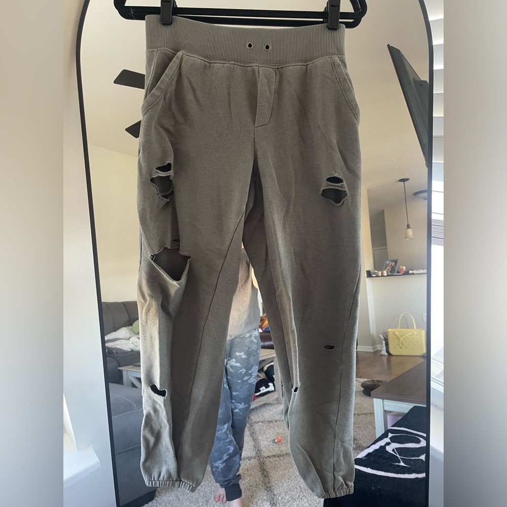 Aerie Distressed Gray Pants